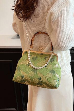 2025 Women's Chinese-Style Embroidered Handbag, High-End Feel Small Square Crossbody Bag, National Style Fashion Accessory