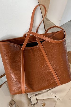 2025 Women's High-End Large Capacity Tote Bag - Versatile Commuting Shoulder Bag for Autumn and Winter Fashion
