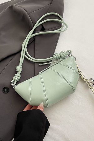 2025 Women's High-End Silver Horn Dumpling Bag - Textured Crossbody Zipper Phone Bag for Summer Fashion