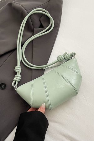 2025 Women's High-End Silver Horn Dumpling Bag - Textured Crossbody Zipper Phone Bag for Summer Fashion