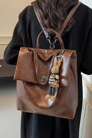 2025 Women's High-End Travel Backpack - Large Capacity College School Bag, Stylish Hand-Held Design for Modern Students