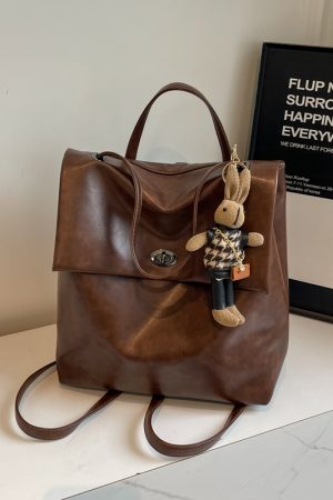 2025 Women's High-End Travel Backpack - Large Capacity College School Bag, Stylish Hand-Held Design for Modern Students