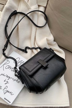 2025 Women's Korean Style Chain Shoulder Bag - Versatile Small Square Crossbody Purse, High-End Fashion Accessory