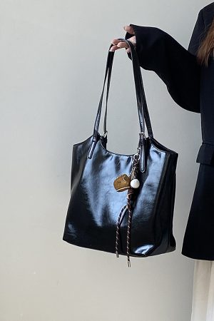 2025 Women's Korean Style Large Capacity Tote Bag - Versatile Professional Commuter Shoulder Handbag