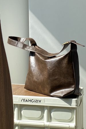 2025 Women's Korean Style Literary Retro Tote Bag - Large Capacity Commuter Shoulder & Crossbody Bag