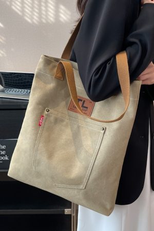 2025 Women's Large Capacity Canvas Commuter Tote Bag â€“ Versatile Shoulder Handbag for Students & Everyday Use