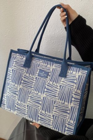 2025 Women's Large Capacity Canvas Tote Bag for Spring & Summer - Stylish Travel, Shopping, and Commuter Shoulder Bag