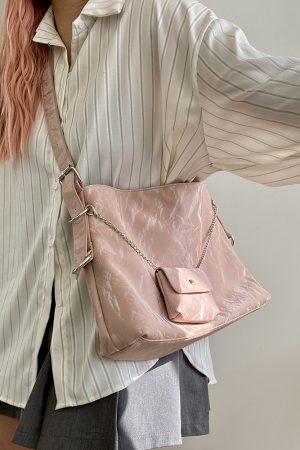 2025 Women's Large Capacity Tote Bag - Spring Summer Chain Shoulder Crossbody Bag - Trendy Niche Design