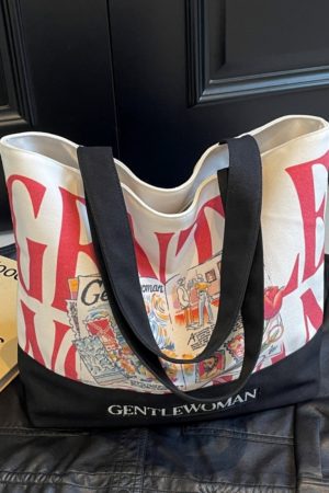 2025 Women's Letter Canvas Bag - Versatile Large Capacity Commuter Tote for Students, Stylish Shoulder Handbag