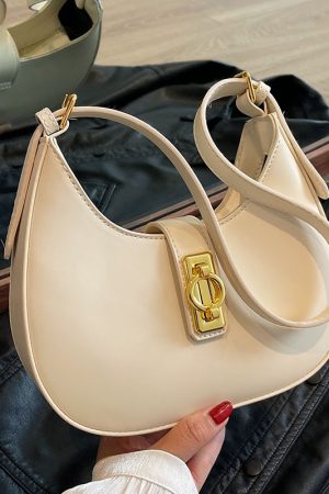 2025 Women's Minimalist Textured Saddle Bag - Summer Fresh Underarm High-End Shoulder Bag