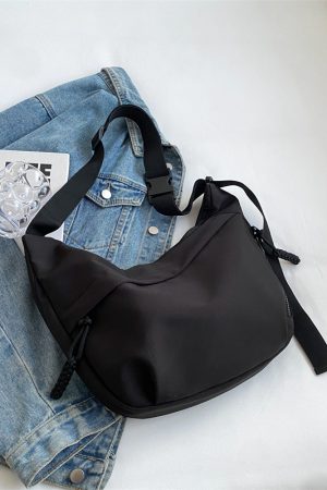 2025 Women's Oxford Cloth Crossbody Bag, Large Capacity Dumpling Shoulder Bag for Class and Commuting, Trendy Casual Style