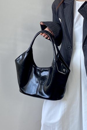 2025 Women's Relaxed Tote Bag - Large Capacity Underarm Shoulder Bag with Versatile Niche Design for Everyday Style