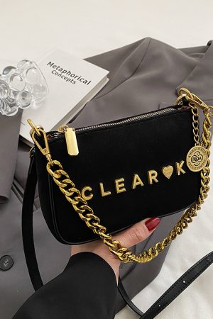 2025 Women's Retro Matte Underarm Bag - High-End Chain Small Square Crossbody Phone Bag for Spring and Summer