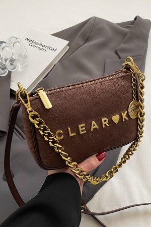 2025 Women's Retro Matte Underarm Bag - High-End Chain Small Square Crossbody Phone Bag for Spring and Summer