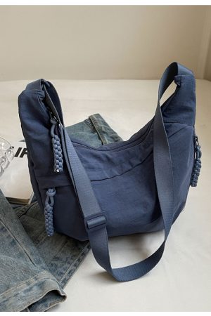 2025 Women's Summer Canvas Dumpling Bag - Versatile Large Capacity Shoulder Crossbody Bag for Students and Commuting