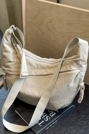 2025 Women's Summer Canvas Dumpling Bag - Versatile Large Capacity Shoulder Crossbody Bag for Students and Commuting