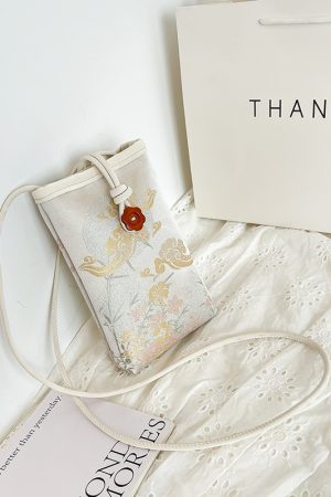 2025 Women's Summer Mini Crossbody Bag - High-End Chinese National Style Mobile Phone Bag for Walking