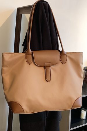 2025 Women's Summer Nylon Canvas Tote Bag - Large Capacity Shoulder Handbag for Commuting and Mommy Style