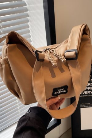 2025 Women's Summer Nylon Dumpling Bag - Large Capacity Crossbody for Students, Versatile Commuting Shoulder Bag