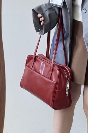 2025 Women's Tote Bag - Korean Style Light Retro Large Capacity Handheld Underarm Bag for Everyday Use