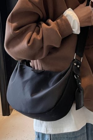 2025 Women's Waterproof Nylon Dumpling Bag - Trendy Casual Shoulder Crossbody with Large Capacity for Commuting