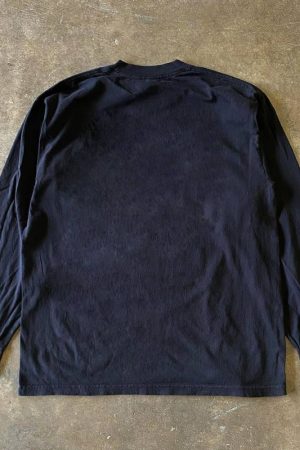 280g Heavyweight Unisex Plus-Size Long Sleeve T-Shirt - Versatile Retro American Style for Charity