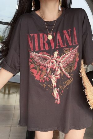 American Retro Couple T-Shirts for Spring/Summer 2024 - Loose Fit, Round Neck, Short Sleeve, Boyfriend Style, Trendy Fashion