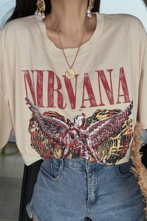 American Retro Couple T-Shirts for Spring/Summer 2024 - Loose Fit, Round Neck, Short Sleeve, Boyfriend Style, Trendy Fashion