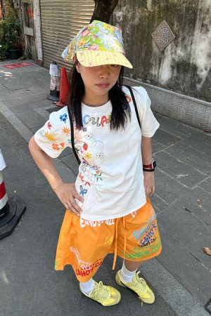 American Retro Fun Printed Letter Short-Sleeve T-Shirt - Unisex Casual Summer Loose Fit Top