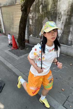 American Retro Fun Printed Letter Short-Sleeve T-Shirt - Unisex Casual Summer Loose Fit Top