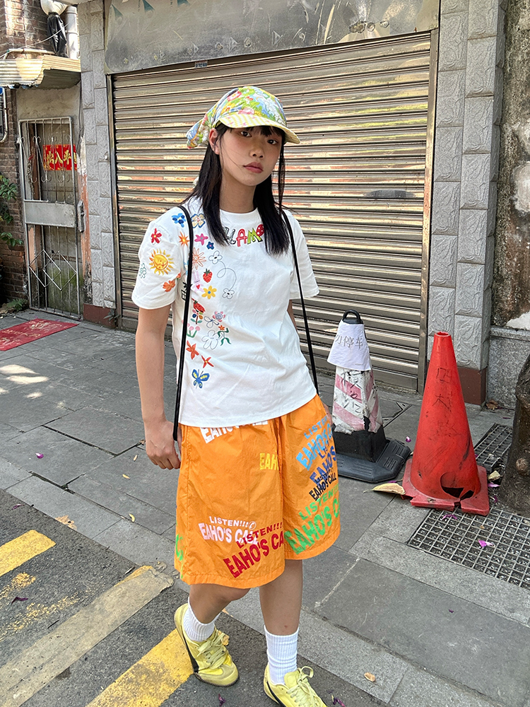 American Retro Fun Printed Letter Short-Sleeve T-Shirt - Unisex Casual Summer Loose Fit Top American Retro Fun Printed Letter Short-Sleeve T-Shirt - Unisex Casual Summer Loose Fit Top