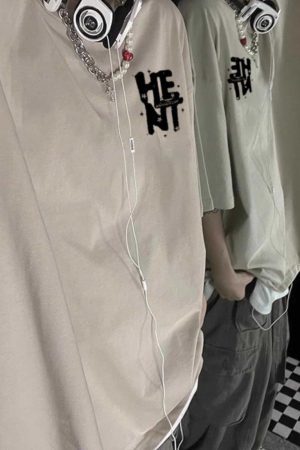 American Retro Letter Print Pure Cotton Short-Sleeve T-Shirt for Men and Women, Plus Size Loose Street Hip-Hop Couple Style