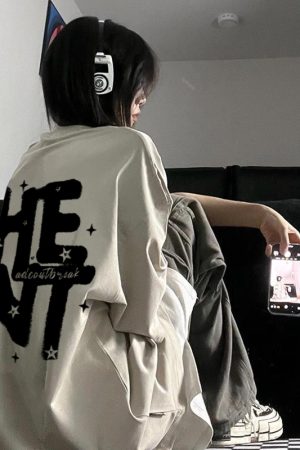 American Retro Letter Print Pure Cotton Short-Sleeve T-Shirt for Men and Women, Plus Size Loose Street Hip-Hop Couple Style