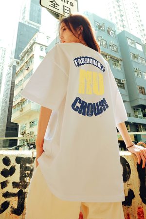 American Retro Letter Short-Sleeve T-Shirt for Men and Women - Casual Sports Tee, Trendy Summer Style 2025