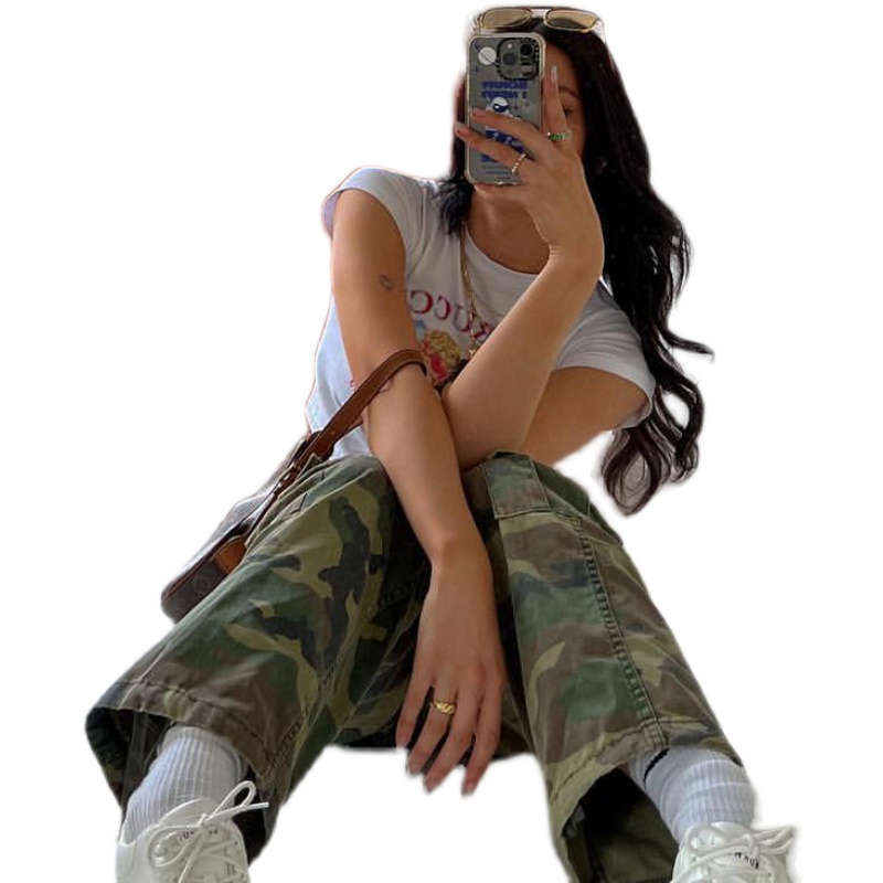 American Retro Little Angel Shoulder Short Sleeve T-Shirt for Women - Summer Crop Top, Slim Fit, Y2K Style American Retro Little Angel Shoulder Short Sleeve T-Shirt for Women - Summer Crop Top, Slim Fit, Y2K Style