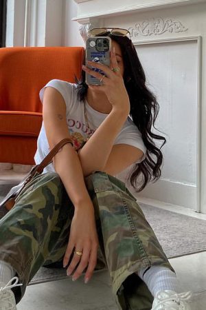 American Retro Little Angel Shoulder Short Sleeve T-Shirt for Women - Summer Crop Top, Slim Fit, Y2K Style