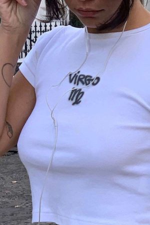 American Retro Short-Sleeve Crop Top for Women - Y2K Summer ABG Trendy T-Shirt, European Style Hot Girl Fashion