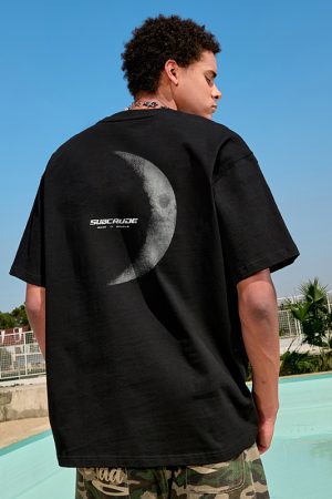 American Retro Streetwear Printed Heavy Loose Half-Sleeve T-Shirt for Men and Women - Trendy Summer 2025 Style