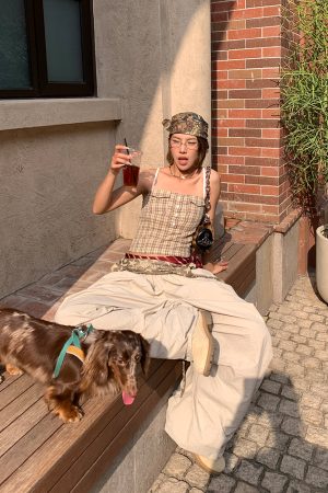 American Style Letter Embroidery Wide-Leg Pants for Men and Women, Casual Loose Fit, Straight Cut Layered Long Trousers, Trendy Fashion