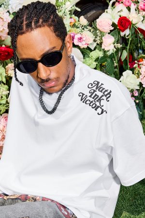 American Vintage Letter Print Short Sleeve T-Shirt - Trendy Hip Hop Loose Fit Unisex Style for Summer 2025