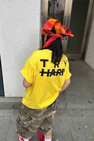 American Vintage Letter Print Short Sleeve Unisex Summer T-Shirt - Casual Loose Fit Round Neck Streetwear Style