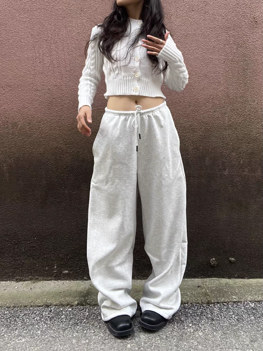 American Vintage Sports Casual Drawstring Loose Fit Slimming Banana Sweatpants for Women - Y2K Athletic Style American Vintage Sports Casual Drawstring Loose Fit Slimming Banana Sweatpants for Women - Y2K Athletic Style