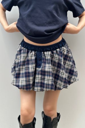 American Vintage Style Casual Plaid Tulip Skirt for Women - 2025 Chic Design, Trendy Y2K Fashion, Perfect for Everyday Wear