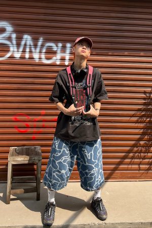 American Vintage Washed Letter Print Short Sleeve T-Shirt for Men and Women, Casual Summer Top, Y2K Style, Loose Fit