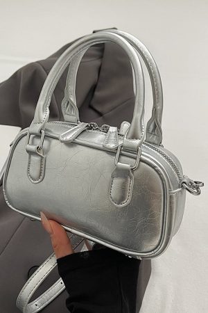 Angola Red Textured Handbag for Women - 2025 New Style Wedding Bowling Bag, Small Square Crossbody Shoulder Bag