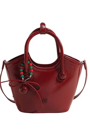 Ankara Red Diagonal Crossbody Tote Water Bucket Bag - Bridesmaid Gift, Wedding Bag for Women, 2025 New Style