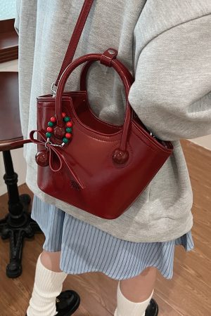 Ankara Red Diagonal Crossbody Tote Water Bucket Bag - Bridesmaid Gift, Wedding Bag for Women, 2025 New Style