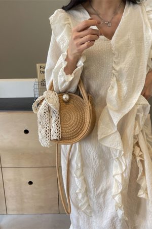 Autumn 2025 Woven Beach Tote Bag for Women, Straw Handbag, Perfect for Seaside and Vacation Getaways