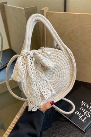 Autumn 2025 Woven Beach Tote Bag for Women, Straw Handbag, Perfect for Seaside and Vacation Getaways