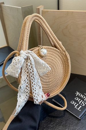 Autumn 2025 Woven Beach Tote Bag for Women, Straw Handbag, Perfect for Seaside and Vacation Getaways